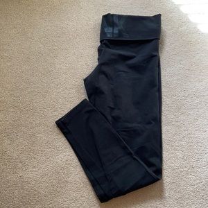 PINK-Black Yoga Leggings